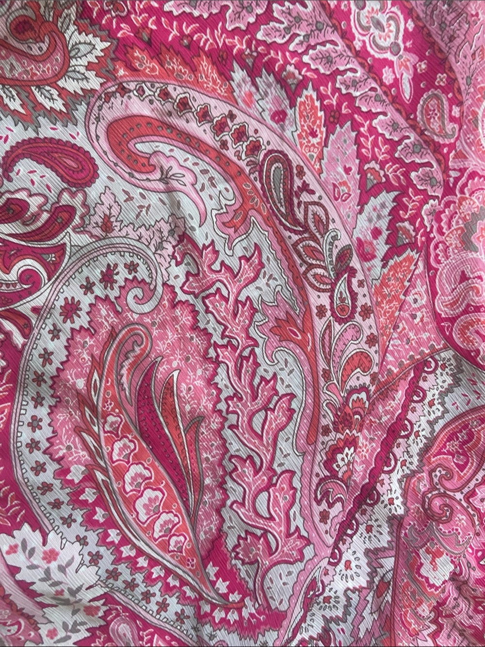 Y2k Vintage Pink Paisley Midi Skirt S-M - Picture 4 of 9